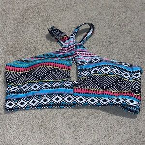 Multicolored Bathing Suit Top & Matching Bottoms